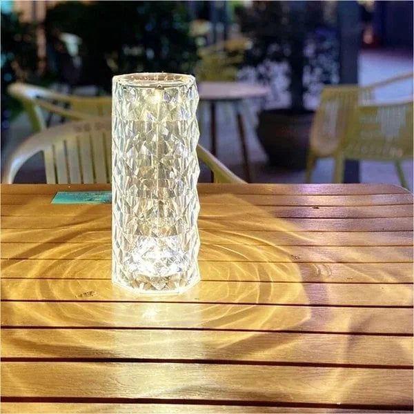 CRYSTAL ROSE LAMP