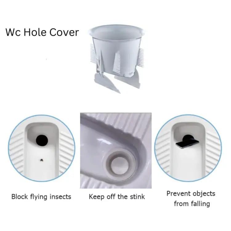 ( PACK OF 2 PCS ) WC HOLE COVER SQUAT TOILET ODOR